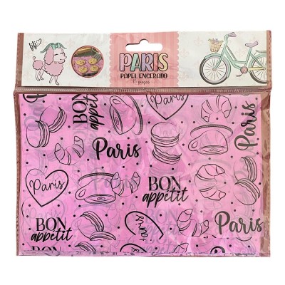 Papel Encerado 15 Piezas Por Paquete - Estilo: París